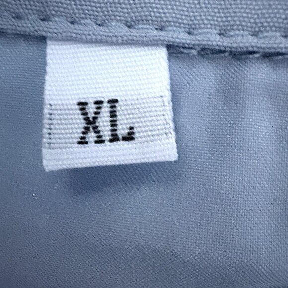 NWOT Womens Blue Floral Gown Dress Empire Waist Chiffon Size XL Crossover Front - Picture 8 of 12